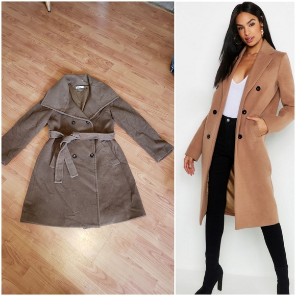 Coldwater Creek Jackets & Blazers - Coldwater Creek camel wool blend long coat
